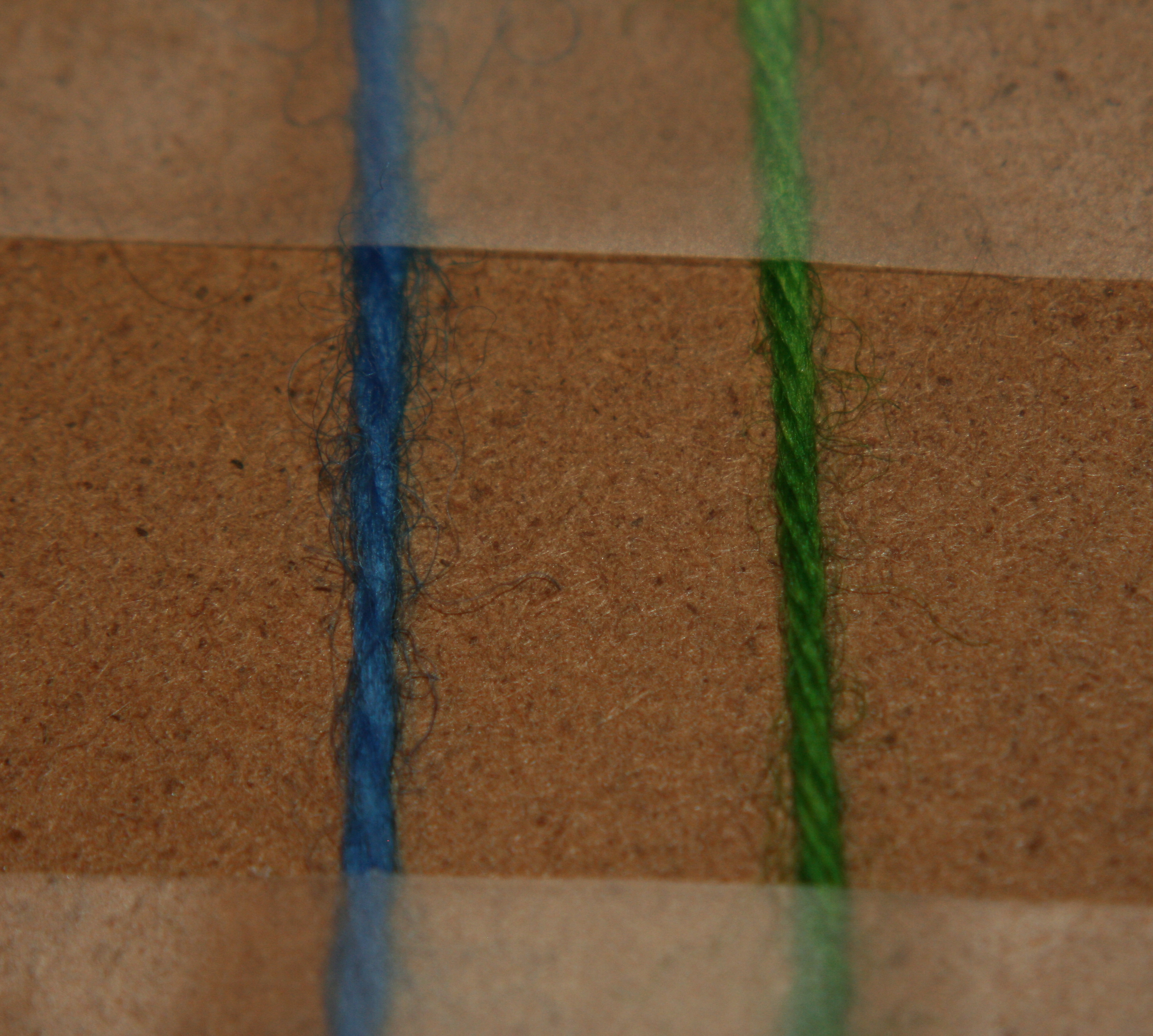 fingering weight yarn under tension