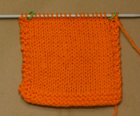 get gauge - knitting a swatch
