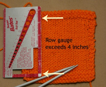 get gauge - measure the swatch