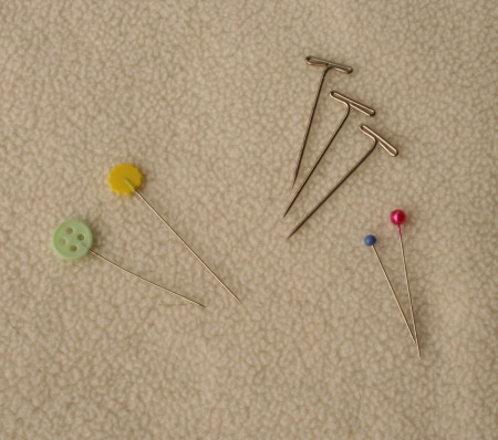 wet blocking lace - use straight pins