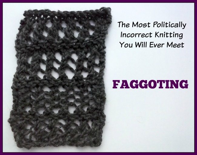 faggot knitting tutorial