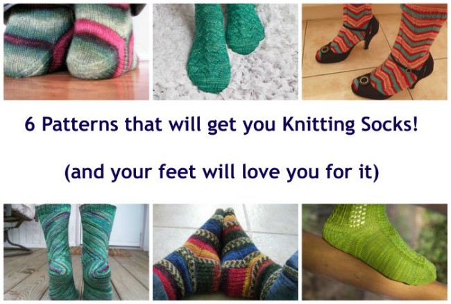 6 patterns for knit socks