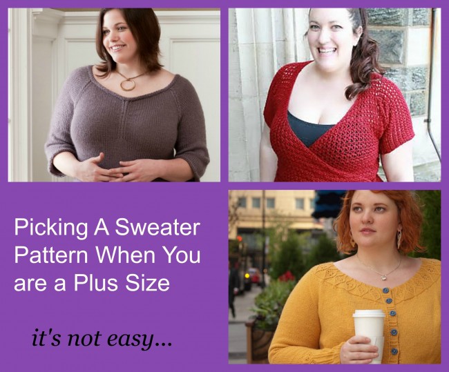 how to pick a flattern sweater pattern when you are a plus size