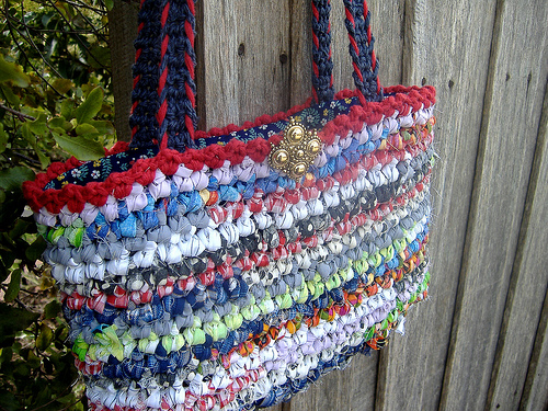 making a rag bag by Laughing Purple Goldfish