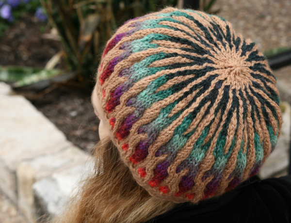 Spliced - a knitsbyjenn pattern Spliced - a knit hat pattern