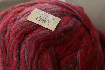fiber for handspinning - wool and silk blend