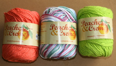 Peaches & Creme in Ocean Coral, Freshly Pressed, & Bright Chartruse