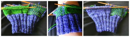 WIP fingerless mitts