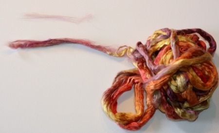 silk fiber for spinning