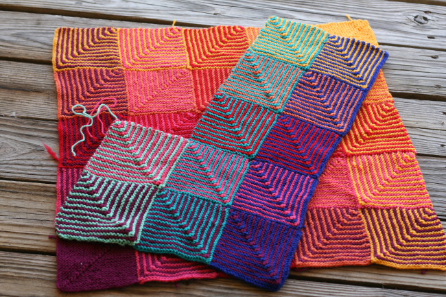 Making the Hue shift afghan