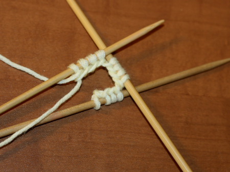 One hour sweater - free knit pattern: the cast on