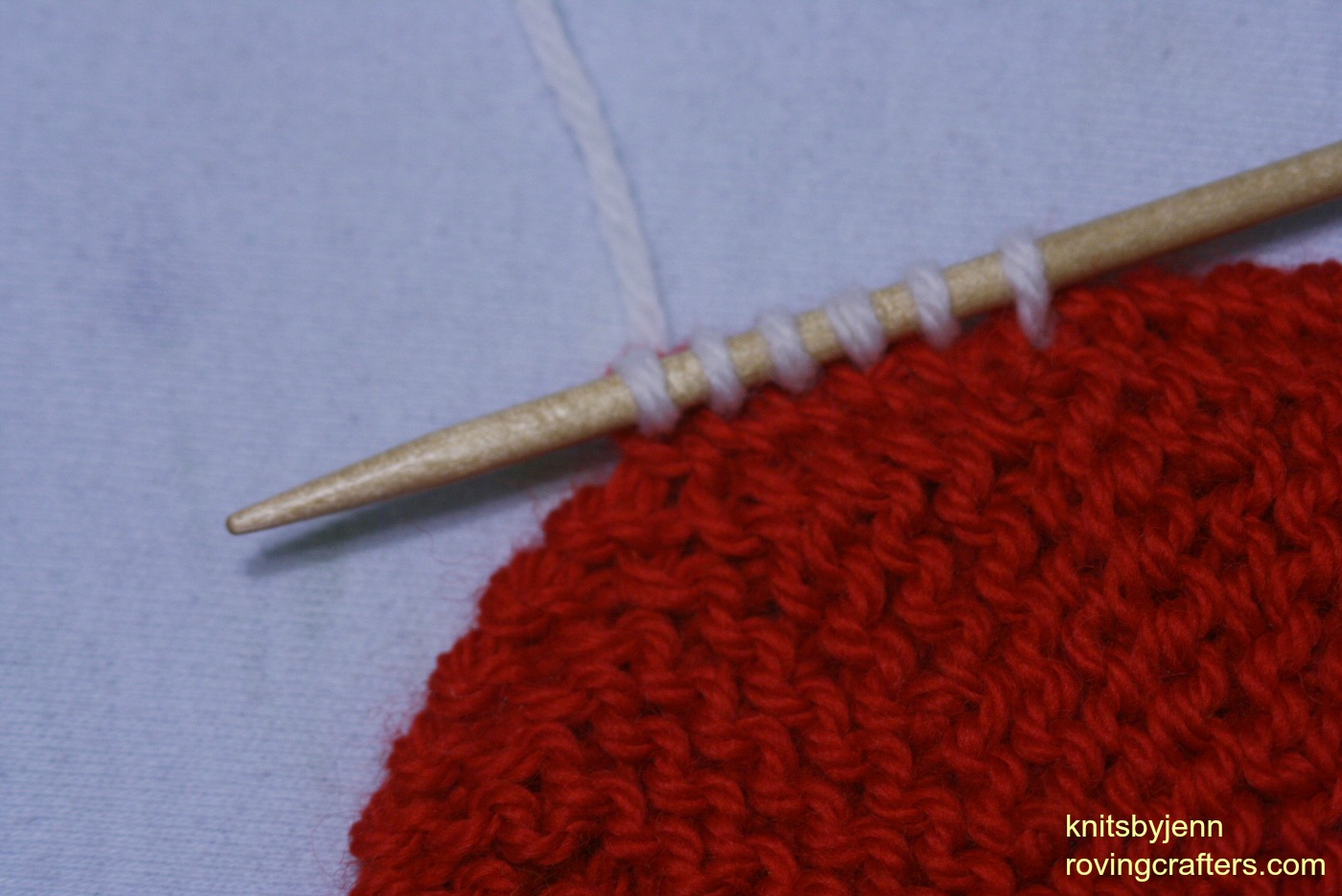 making a knitted-on edge - a free pattern