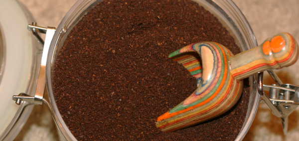 smell those coffee grounds