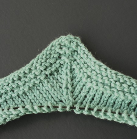 a centered double decrease in knitting