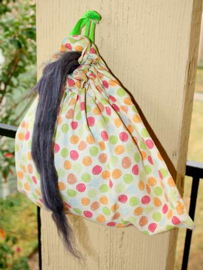 hanging fiber bag