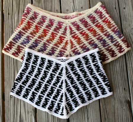 Doric - a mosaic cowl in two sizes