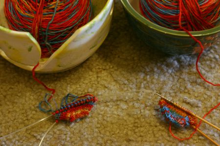 knitting socks - finally getting started!