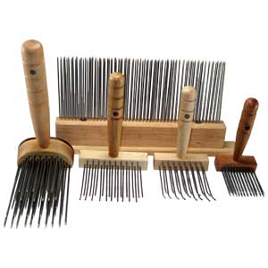 Wool combs for worsted preperation