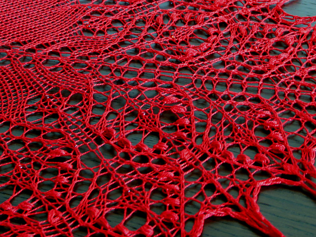 detail of the Sofia Shawl