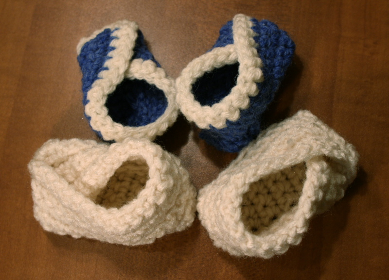 crochet baby booties