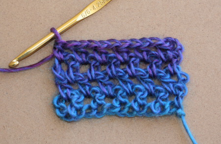 a review of Unforgettable Yarn - testing in crochet