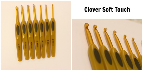 Clover Soft Touch crochet hooks