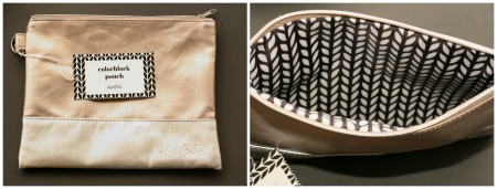 Colorblock pouch is a zipped bag from Knit Picks