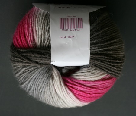 Chroma Worsted weight yarn in colorway Dear Diary