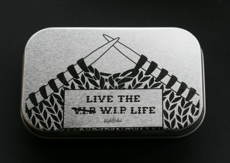a notions tin from Knit Picks