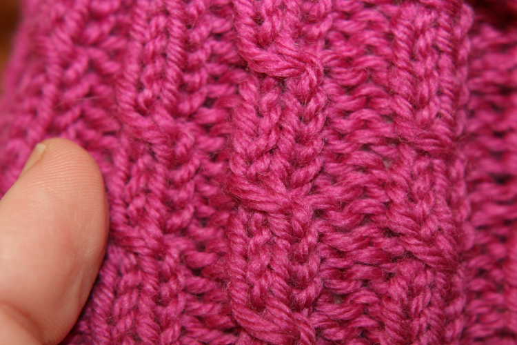 left twist stitch