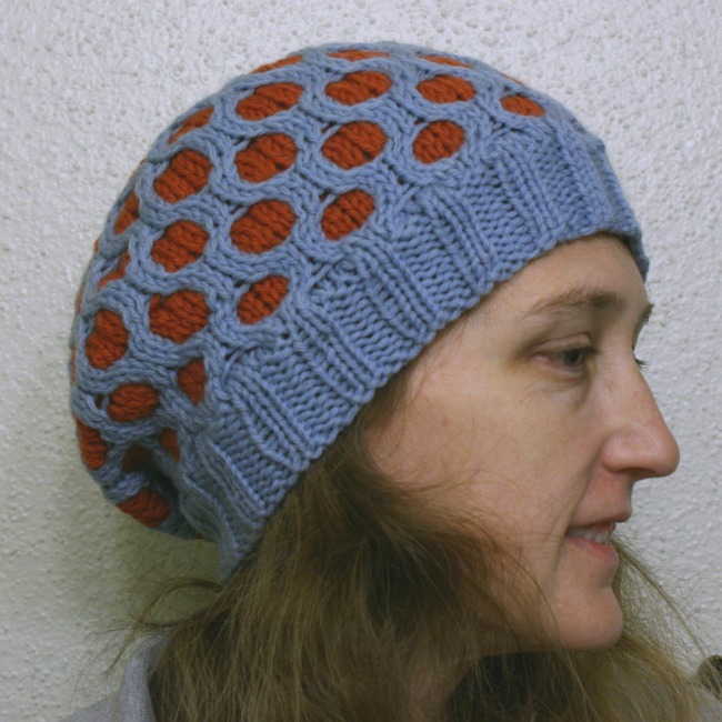 meshed - a knit hat pattern