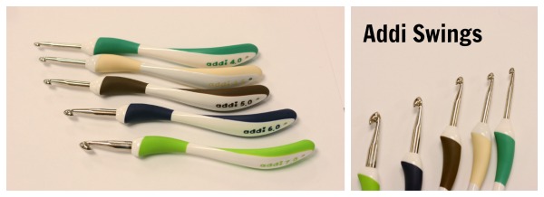 Addi Swing crochet hooks