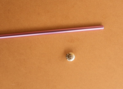 Taking the end off a aluminum knit needle 