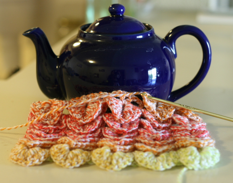 Crochet teapot cozy