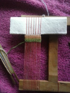 small loom for handweaving