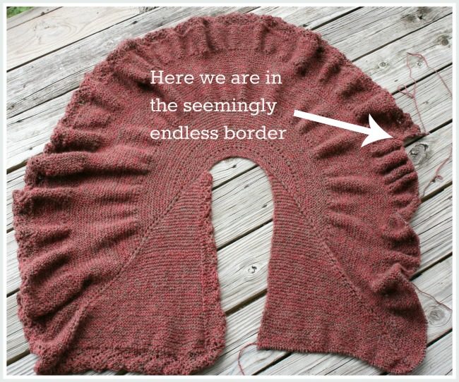 adding a knitted on border