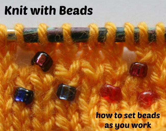 knitting with beads tutorial