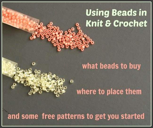 Using beads in knit and crochet
