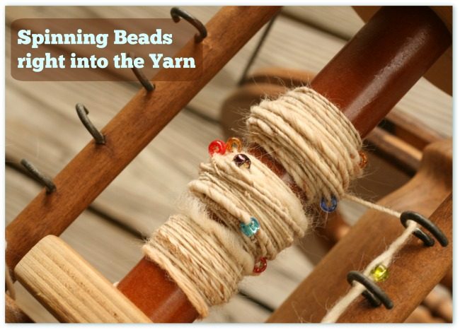 add beads to your handspun yarns