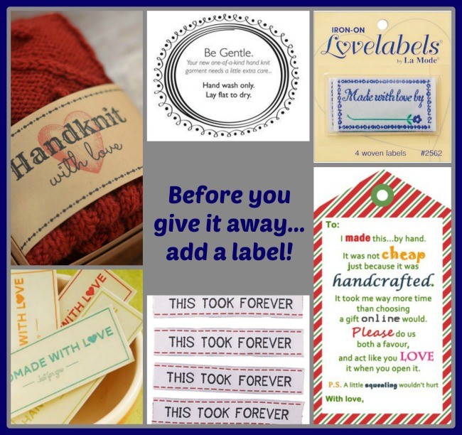 Free and cheap labels to add to your handmade gifts