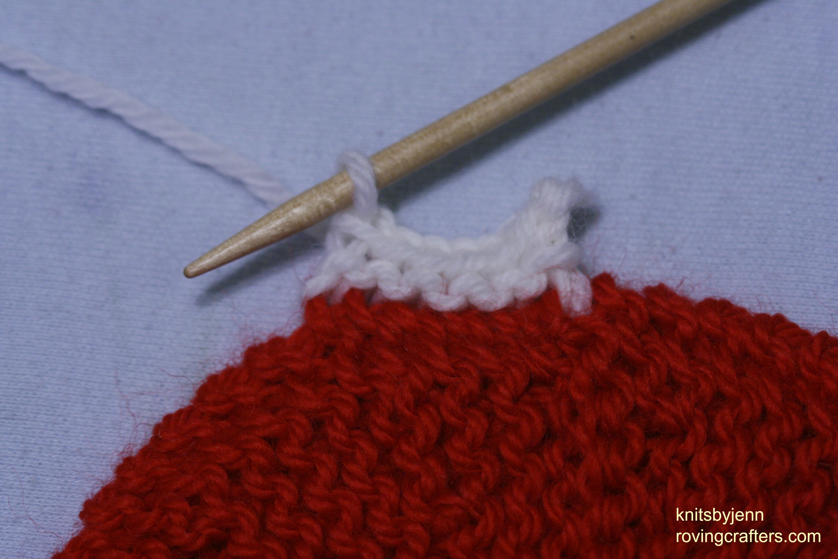 making a knitted-on edging - a free pattern